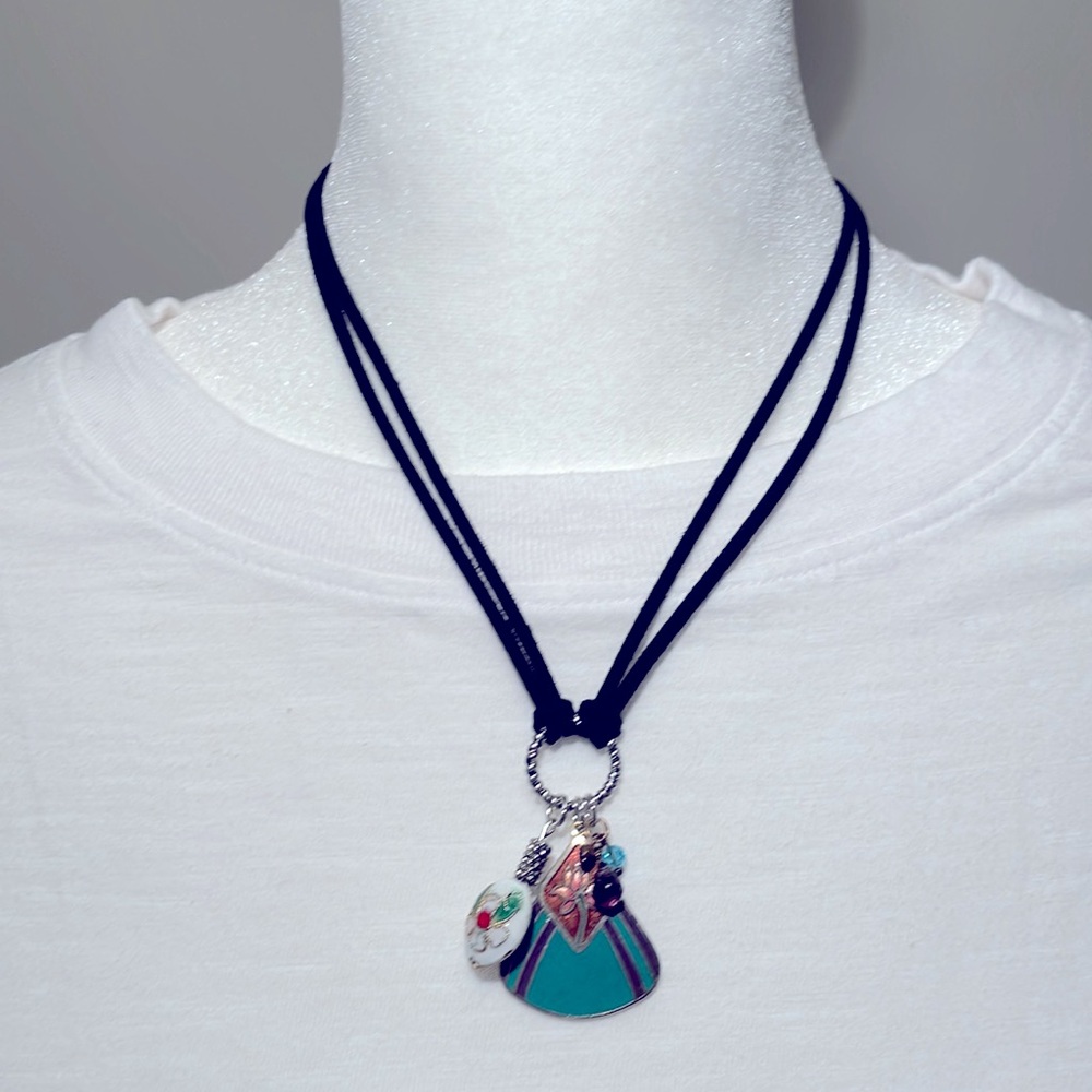 Cloisonné charm necklace #1